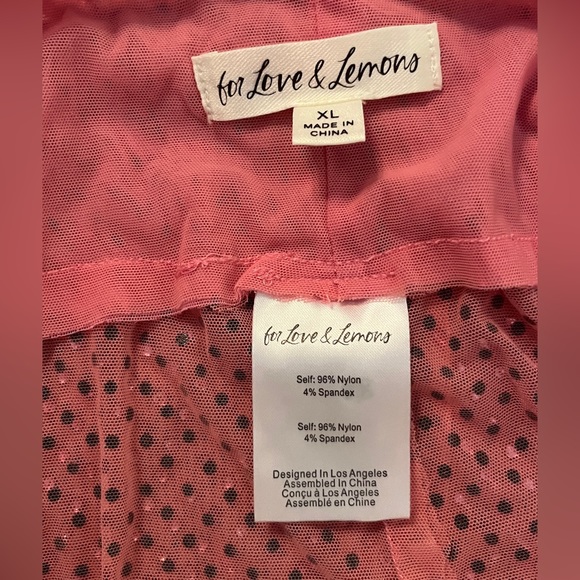 NWOT For Love & Lemons Kiara Biker Shorts, size XL - Picture 9 of 11